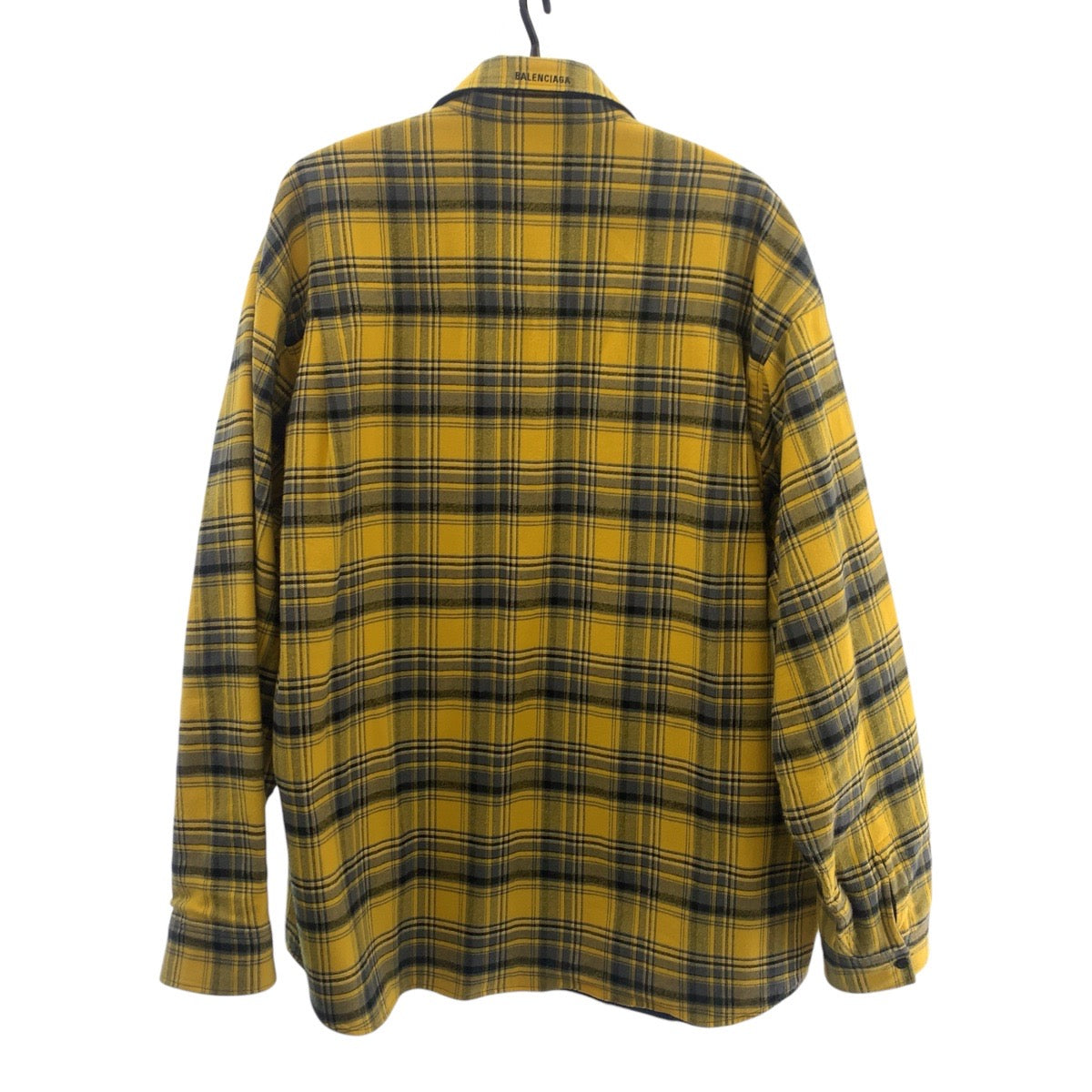 BALENCIAGA Long sleeve shirt 720105TNM27 cotton Yellow blue M