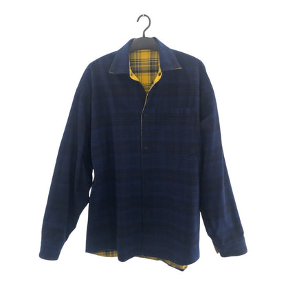BALENCIAGA Long sleeve shirt 720105TNM27 cotton Yellow blue M