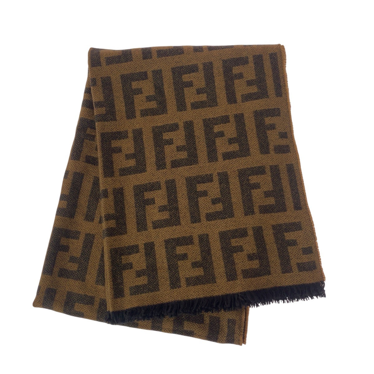 FENDI Stall wool Brown Zucca No Size (See Description)
