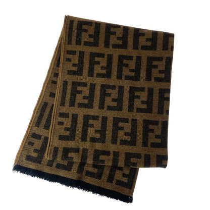 FENDI Stall wool Brown Zucca No Size (See Description)