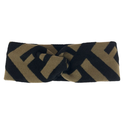 FENDI hair accessory FXT010 wool Brown black Zucca