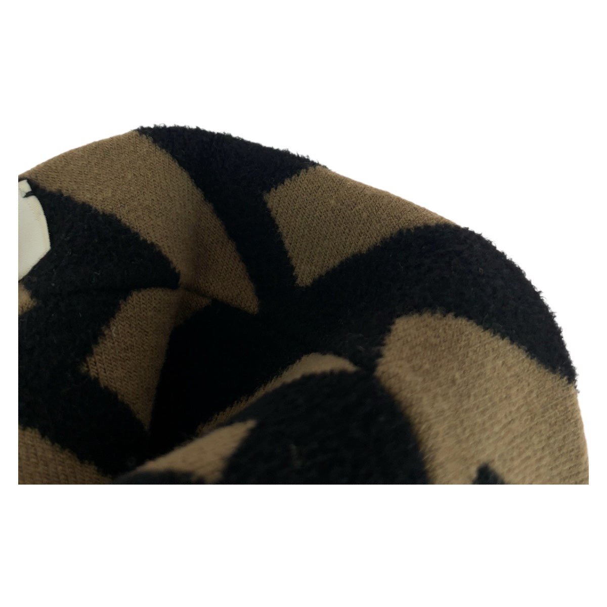 FENDI hair accessory FXT010 wool Brown black Zucca