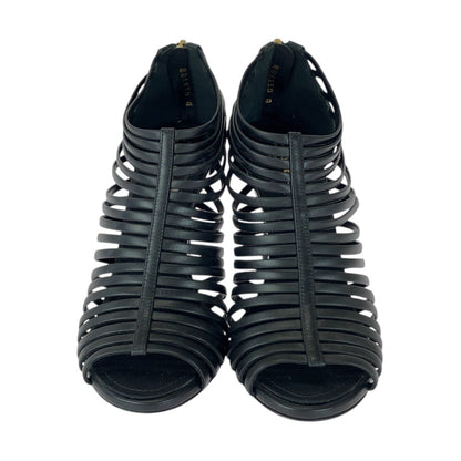 CHANEL pumps G33708 leather Black GoldMetal COCO Mark 36