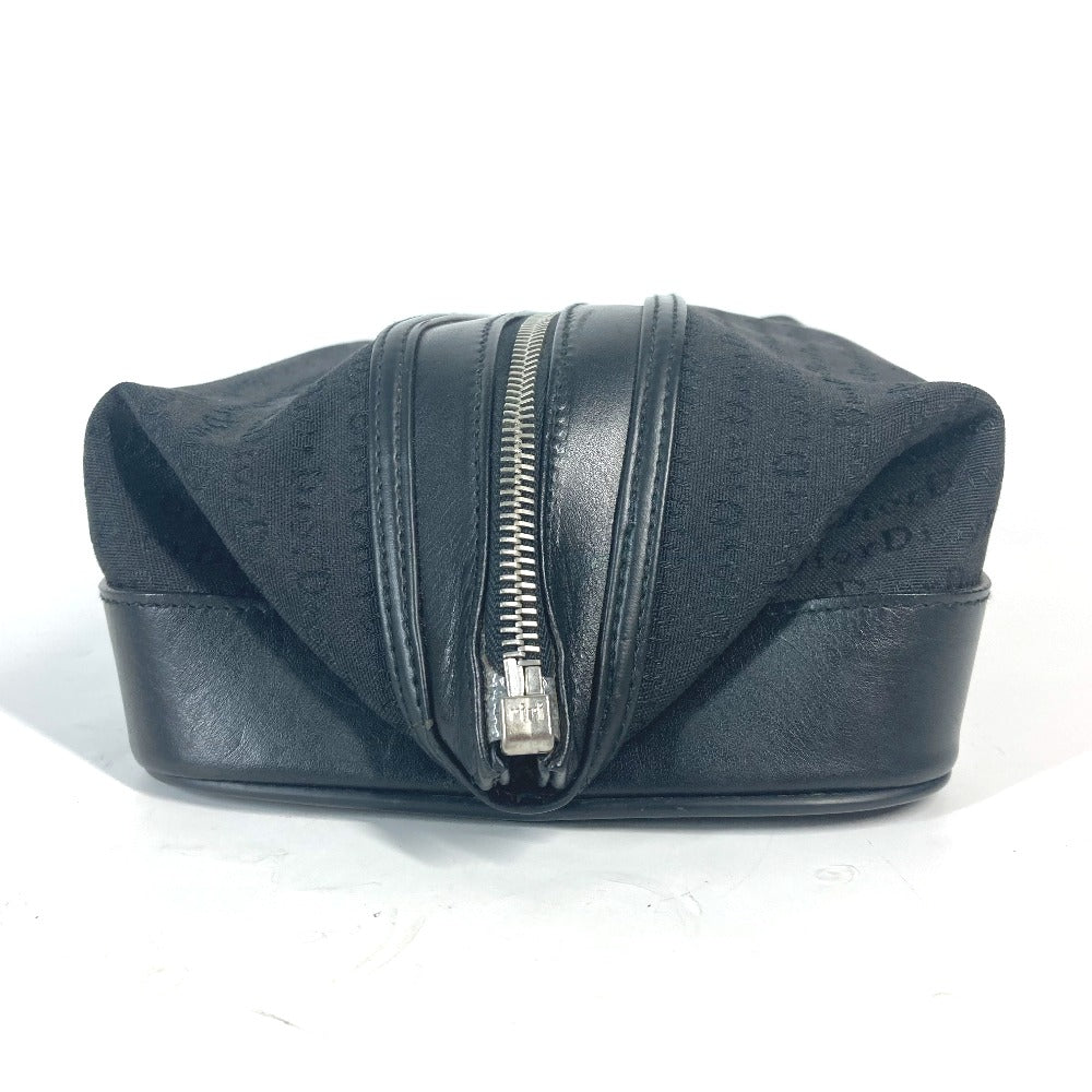 Dior Pouch Canvas / leather black logo unisex(Unisex)