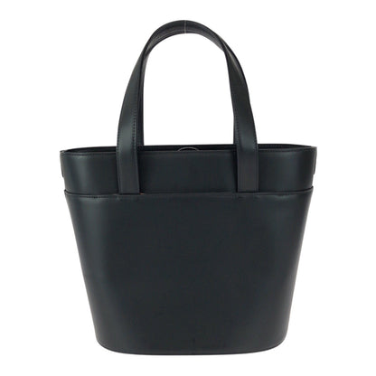 BURBERRY Tote Bag leather Black Silver Nova Check