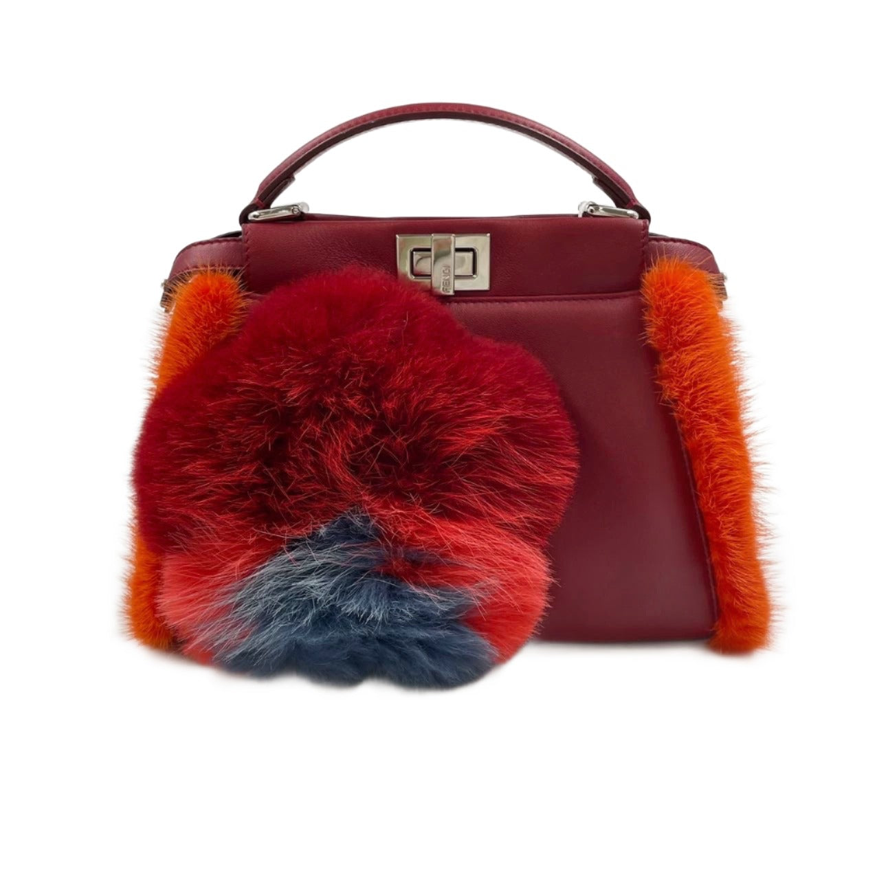 Fendi Peekaboo Red Leather