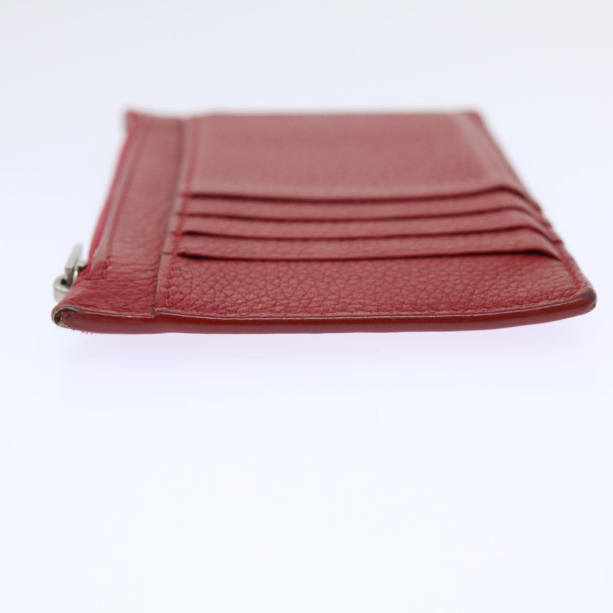 Luxury CELINE Coin Purse Leather Red  50848