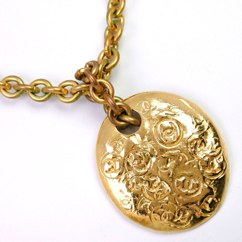 CHANEL Necklace Plated Gold gold COCO Mark Women