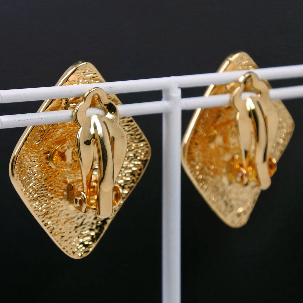 CHANEL Earring Plated Gold gold COCO Mark Women