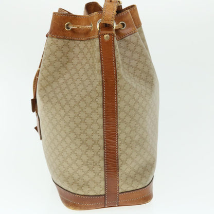 Luxury CELINE Macadam Canvas Shoulder Bag Beige  51313