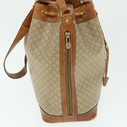 Luxury CELINE Macadam Canvas Shoulder Bag Beige  51313