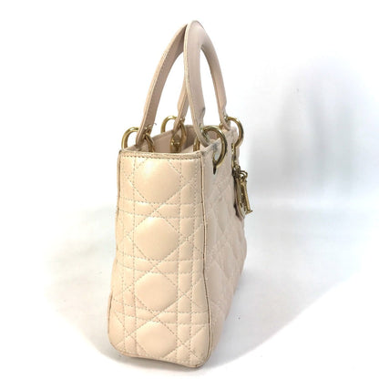 Dior Handbag leather beige Shoulder Bag Crossbody bag Lady Dior Women