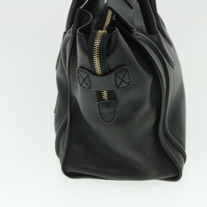 Luxury CELINE Luggage Mini Hand Bag Leather Black  51427