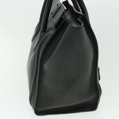 Luxury CELINE Luggage Mini Hand Bag Leather Black  51427
