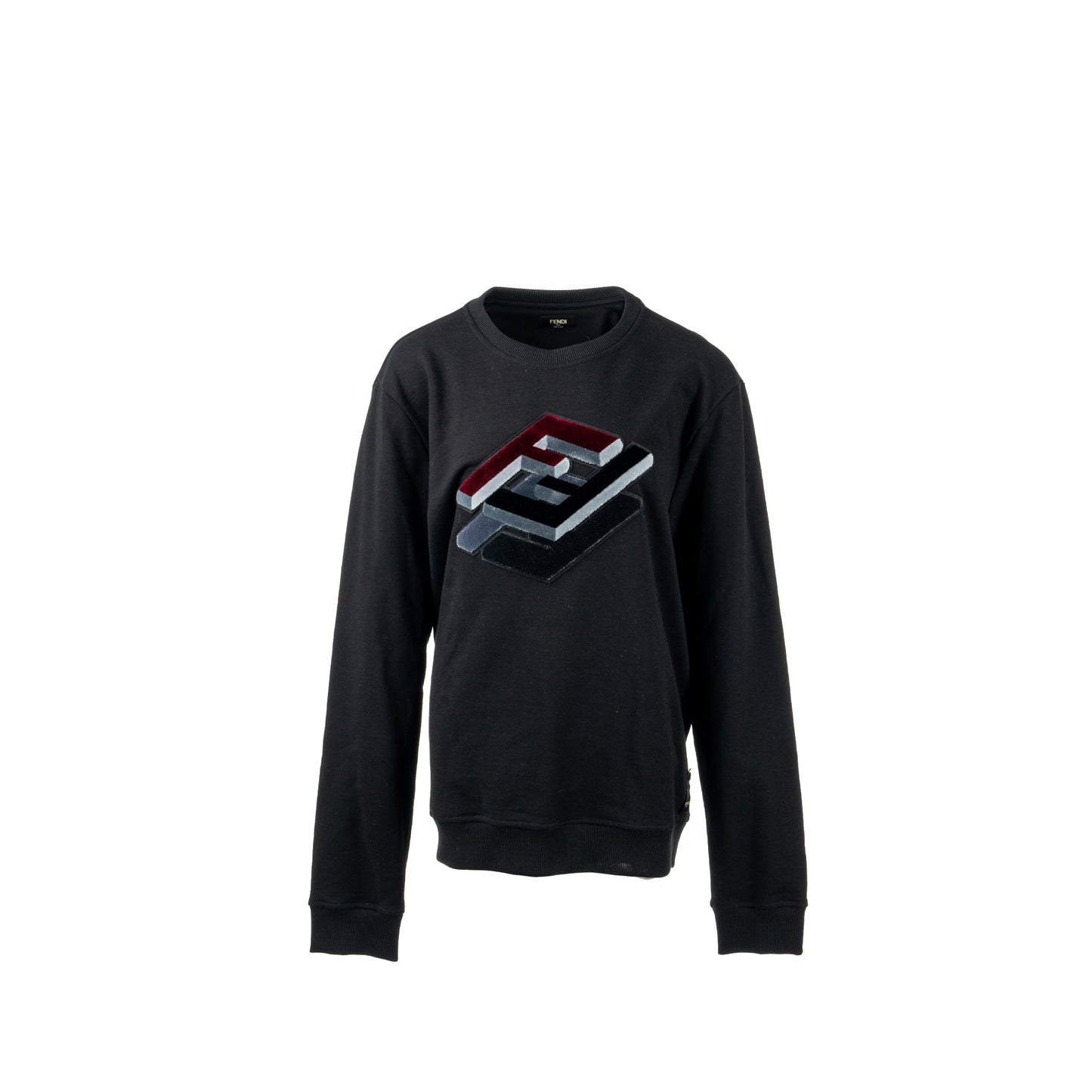 Fendi size print sweatshirt Viscose black