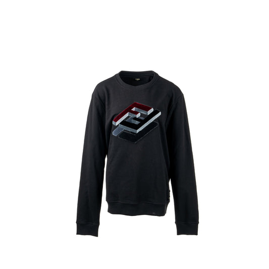 Fendi size print sweatshirt Viscose black