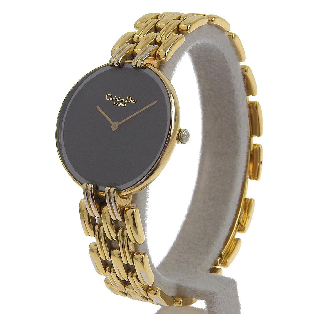 Christian Dior Watches Quartz 46.154.3 Plated Gold black Bagira black dial Women