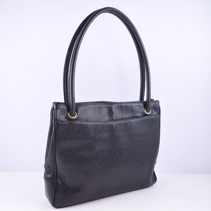 CHANEL Tote Bag Caviar skin black Women