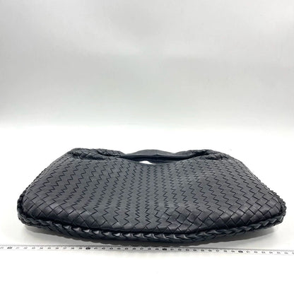 Bottega Veneta Intrecciato Hobo Bag Medium Black Lambskin leather