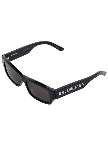 Luxury Balenciaga Trending 2025 Acetate Rectangular Frame Sunglasses Black
