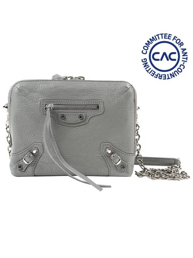 Luxury Balenciaga Trending 2025 Classic Reporter Chain Cross Bag Grey