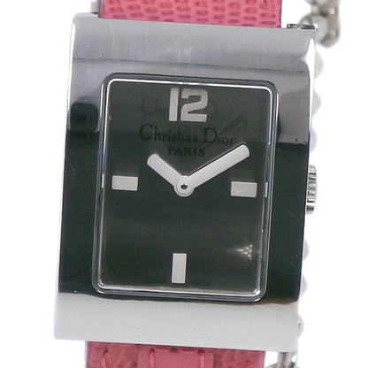 Dior Watches Quartz D78-109 Stainless Steel , Leather pink Maris Silver dial Women
