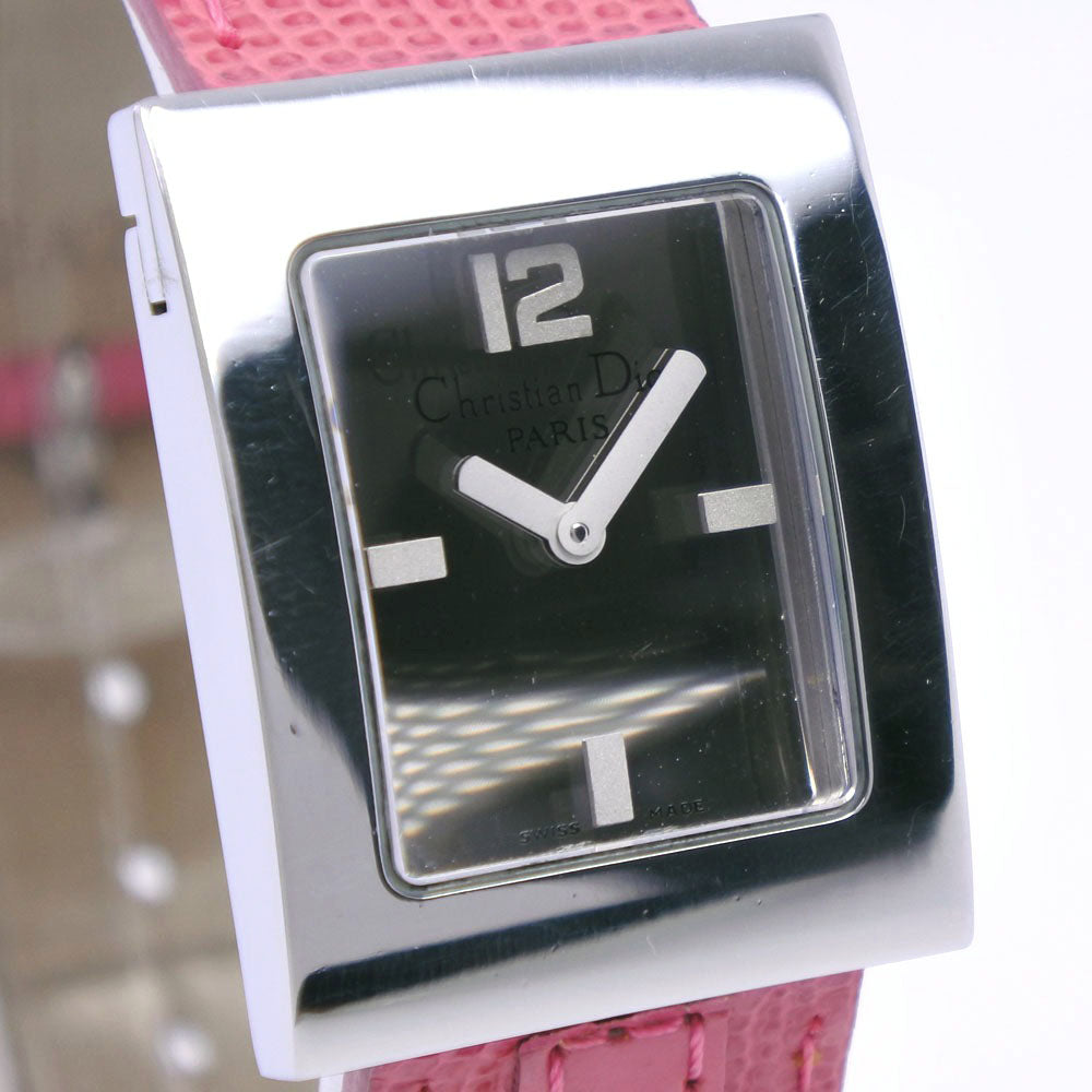 Dior Watches Quartz D78-109 Stainless Steel , Leather pink Maris Silver dial Women