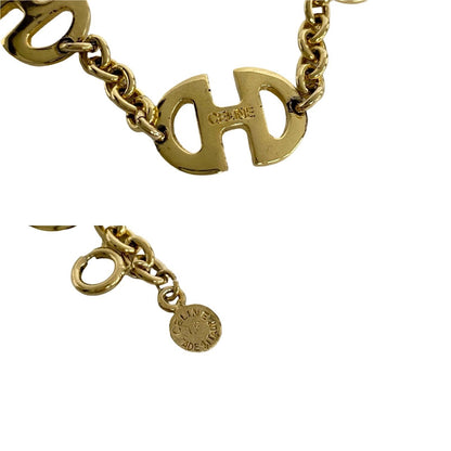 CELINE bracelet Gold Plated gold logo motif Women