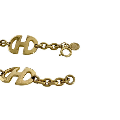 CELINE bracelet Gold Plated gold logo motif Women