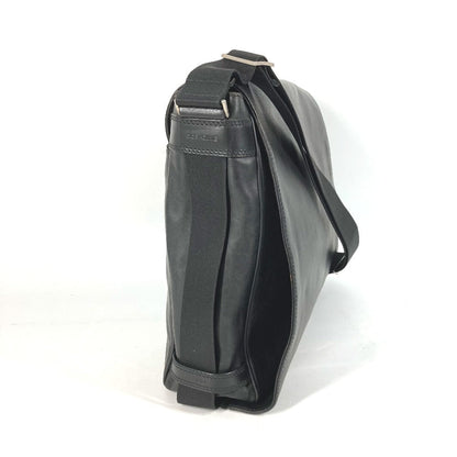 DIOR HOMME Shoulder Bag PVC black Crossbody flap Trotter Oblique logo mens