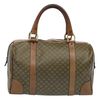 Luxury CELINE Macadam Canvas Hand Bag Brown  54043