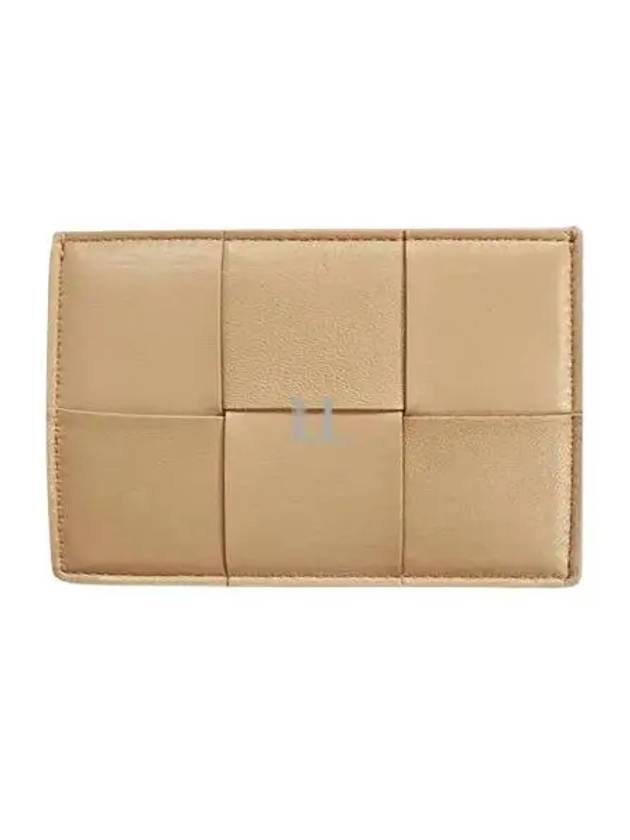 Luxury Bottega Veneta Intrecciato Leather Card Wallet Porridge