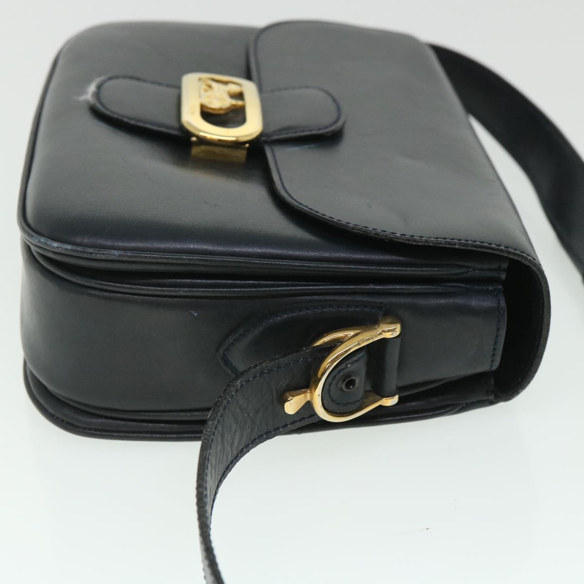 Luxury CELINE Shoulder Bag Leather Black  54184