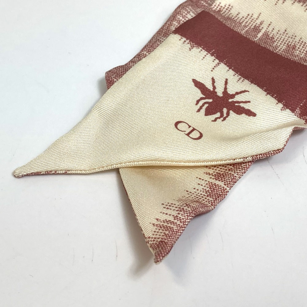 Dior scarf silk beige x dusty pink logo mitsa Women