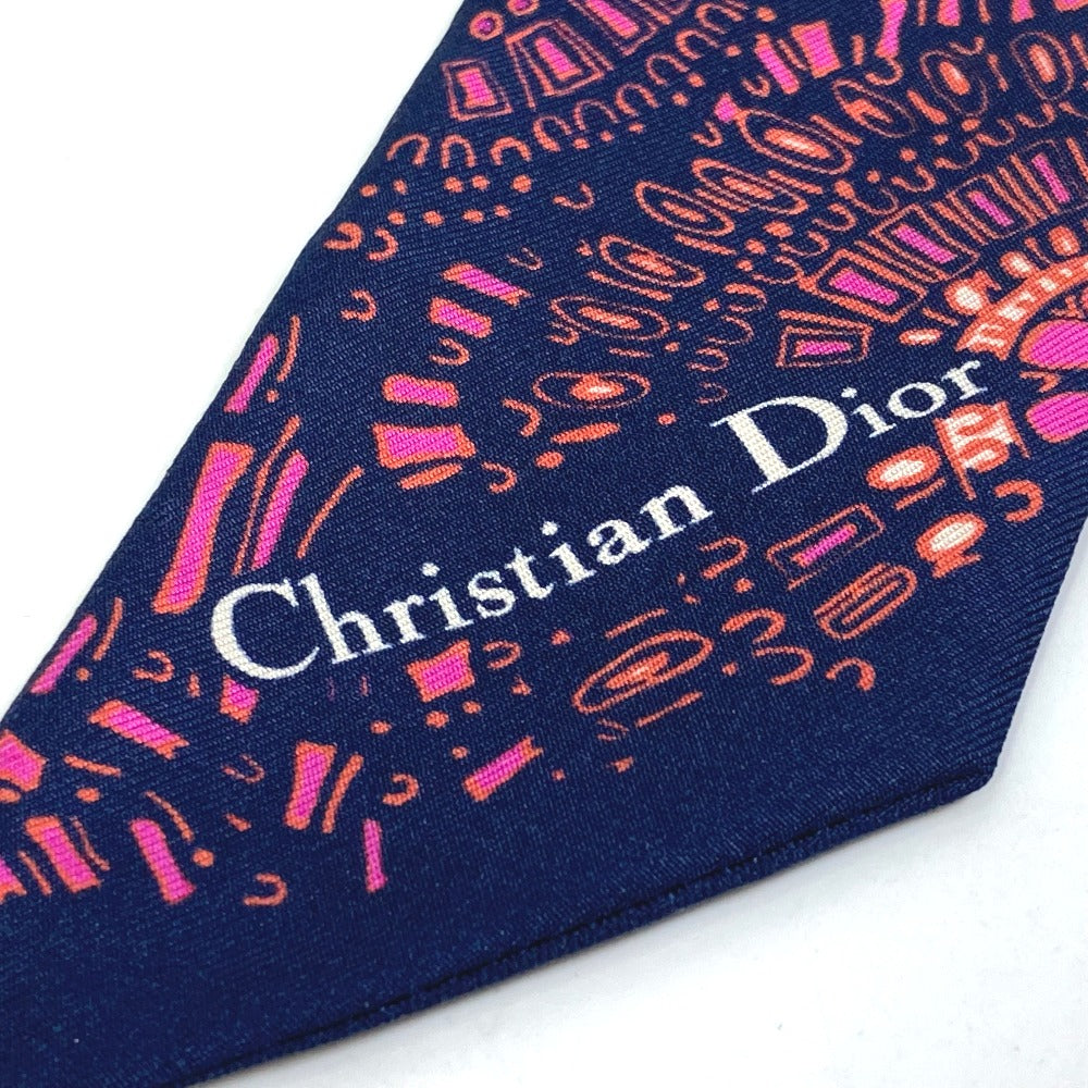 Dior scarf silk Navy Mitsua Women