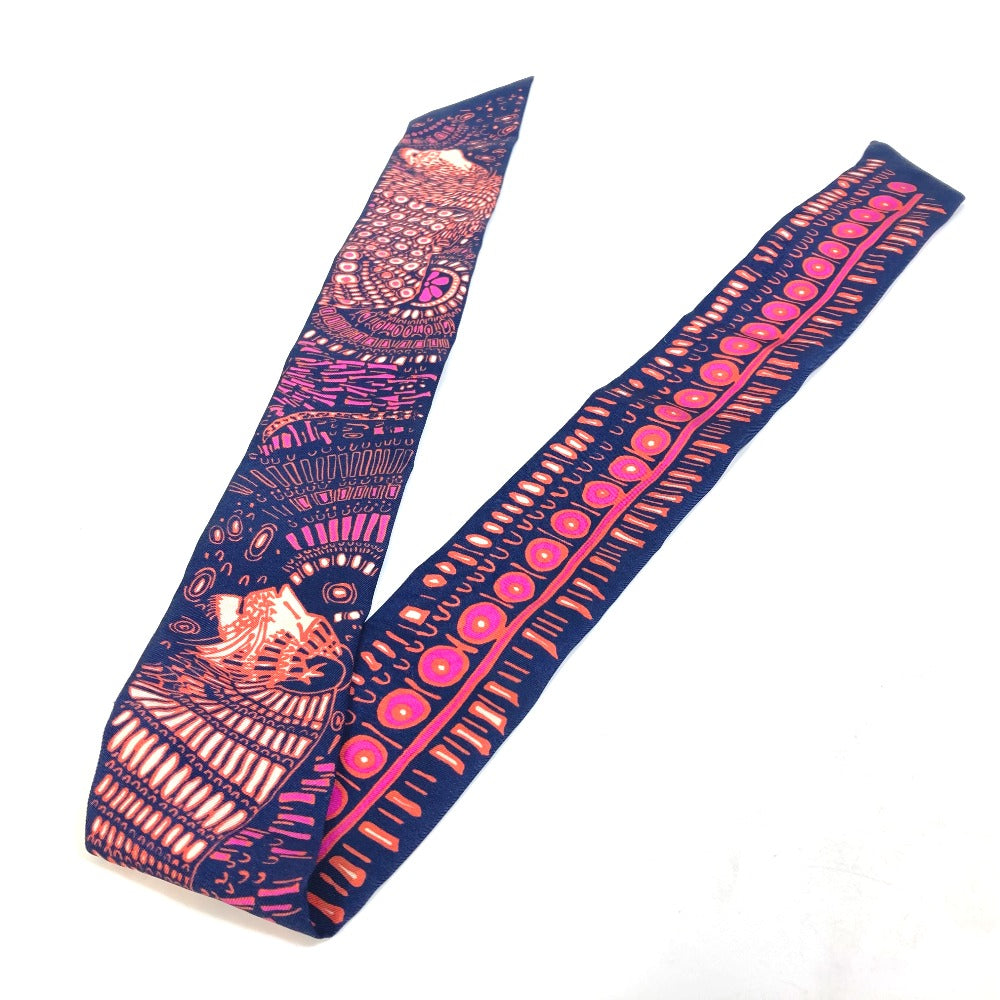 Dior scarf silk Navy Mitsua Women