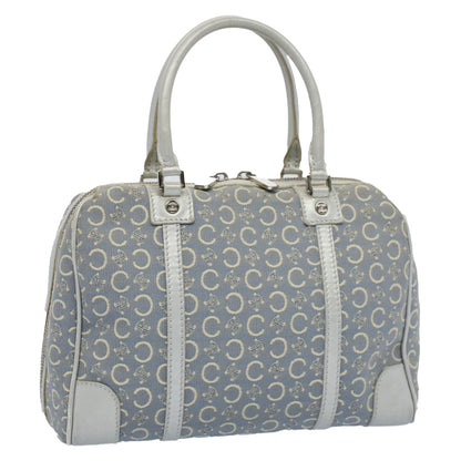 Luxury CELINE C Macadam Canvas Hand Bag Light Blue  54505