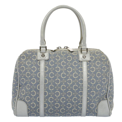 Luxury CELINE C Macadam Canvas Hand Bag Light Blue  54505