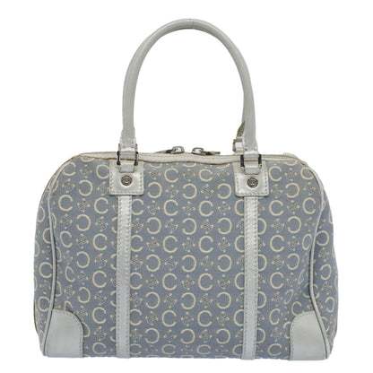 Luxury CELINE C Macadam Canvas Hand Bag Light Blue  54505