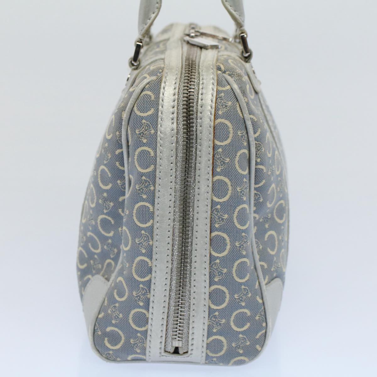 Luxury CELINE C Macadam Canvas Hand Bag Light Blue  54505