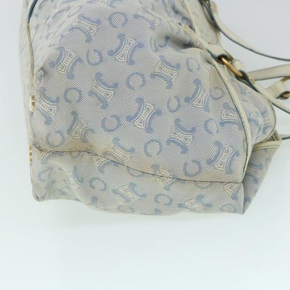 Luxury CELINE C Macadam Canvas Tote Bag Blue  54807