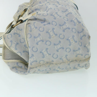 Luxury CELINE C Macadam Canvas Tote Bag Blue  54807