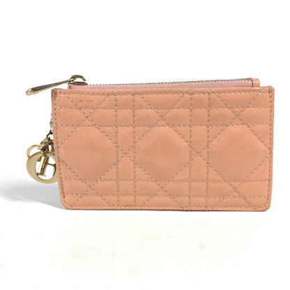 Dior Coin case enamel Pink type Lady Dior LADYDIOR Canage Women