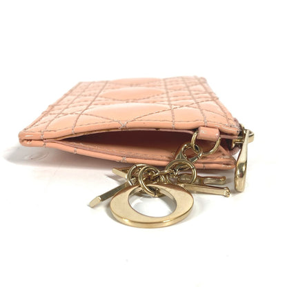 Dior Coin case enamel Pink type Lady Dior LADYDIOR Canage Women