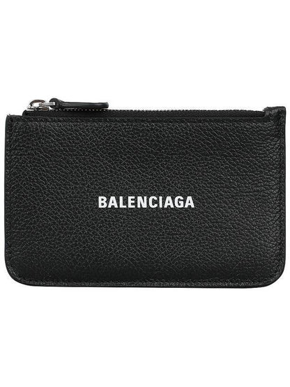 Luxury Balenciaga Trending 2025 Cash Large Long Coin Card Wallet Black