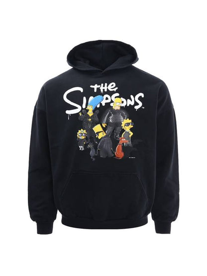 Luxury Balenciaga Trending 2025 Men's Simpson Overfit Hoodie Black