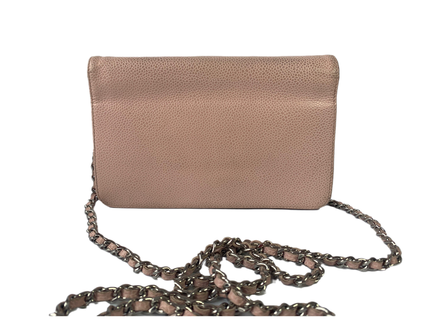 Chanel Wallet on Chain WOC Double CC Pink Caviar Leather