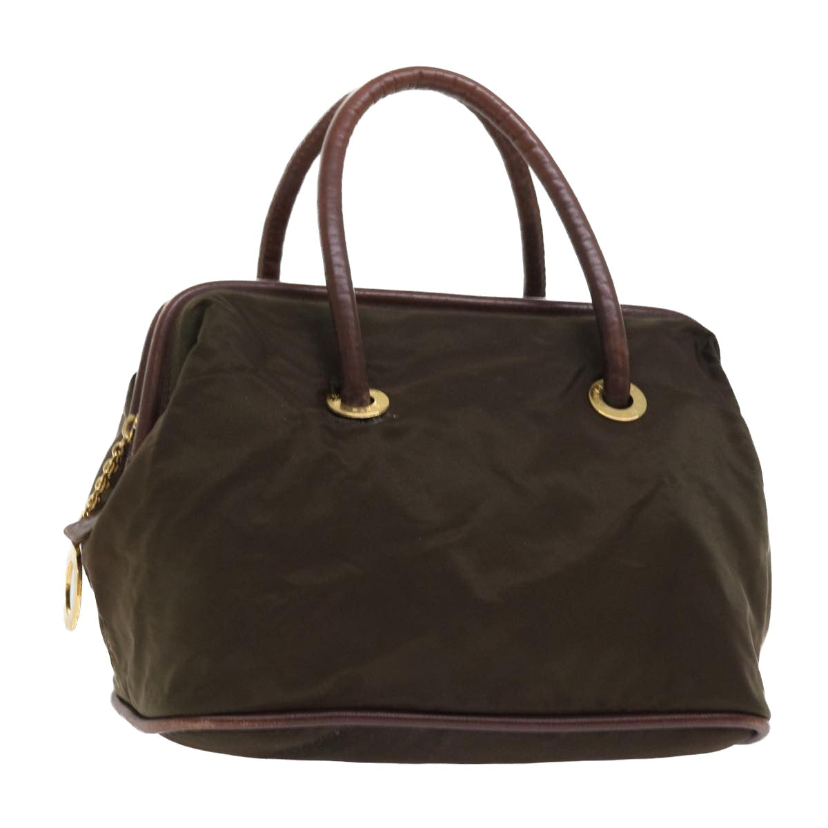 Luxury CELINE Hand Bag Nylon Khaki  55453