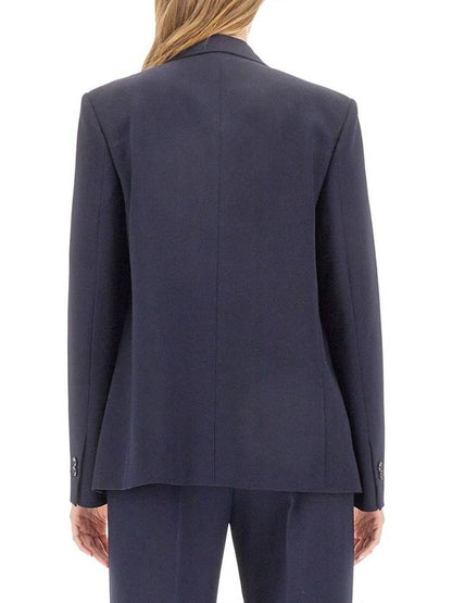 Luxury Bottega Veneta Sartorial Wool Jacket Navy