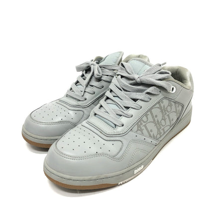 Dior sneakers 3SN242 leather gray Trotter Punching mens 44